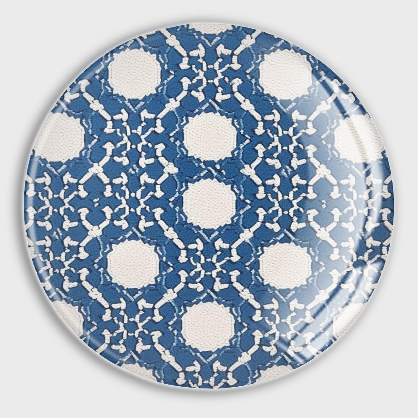 Aimants de réfrigérateur de style asiatique en verre : magnets décoratifs géométriques