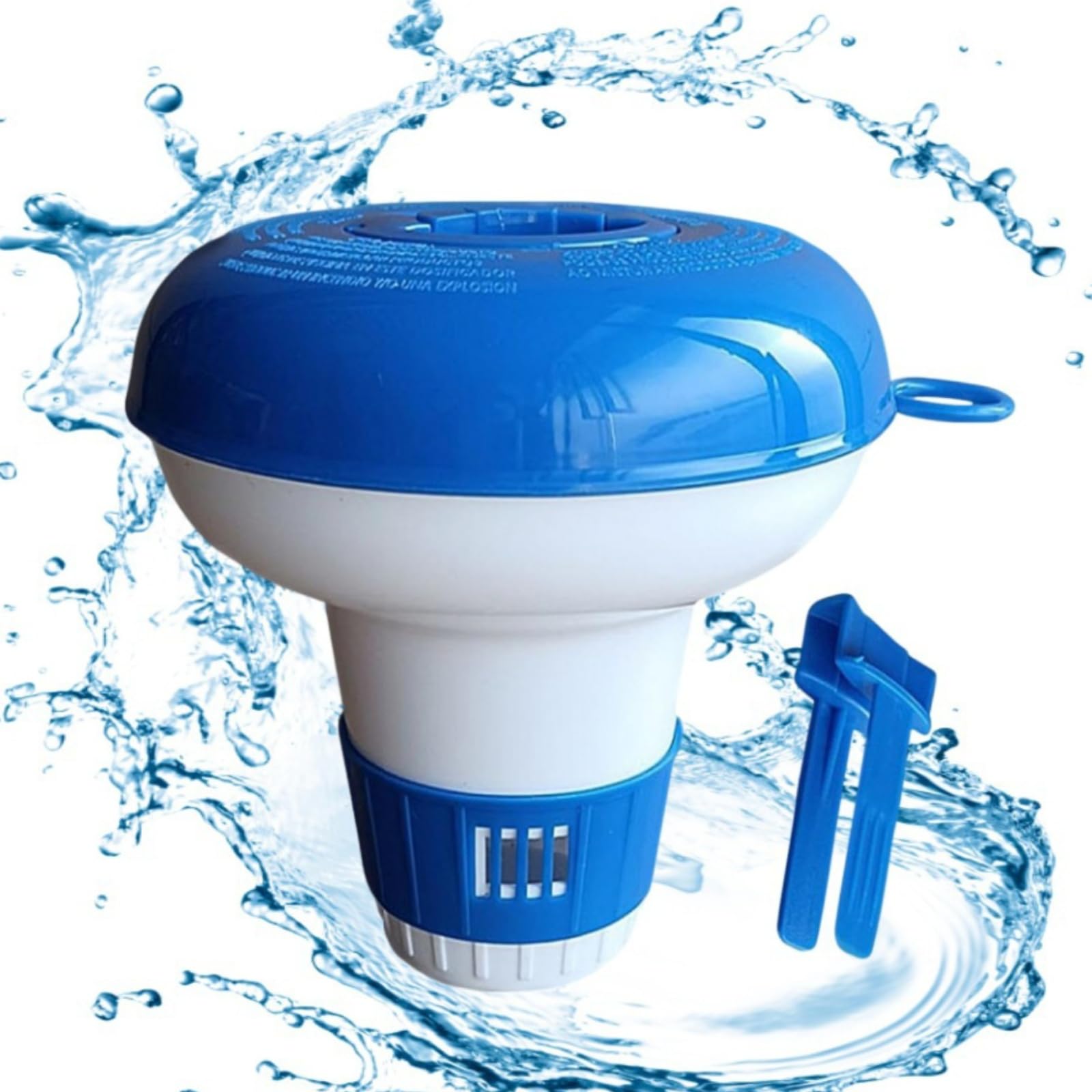 12.7cm Pool Floating Dispenser, Adjustable Chlorine Tablets Dispenser for Indoor & Outdoor Swimming Pools Spa