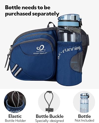 Miniatura 15 de Waterfly - Cangurera de senderismo con soporte para botella de agua para hombres y mujeres, para correr y pasear al perro, para iPhone 8 Plus, Verde