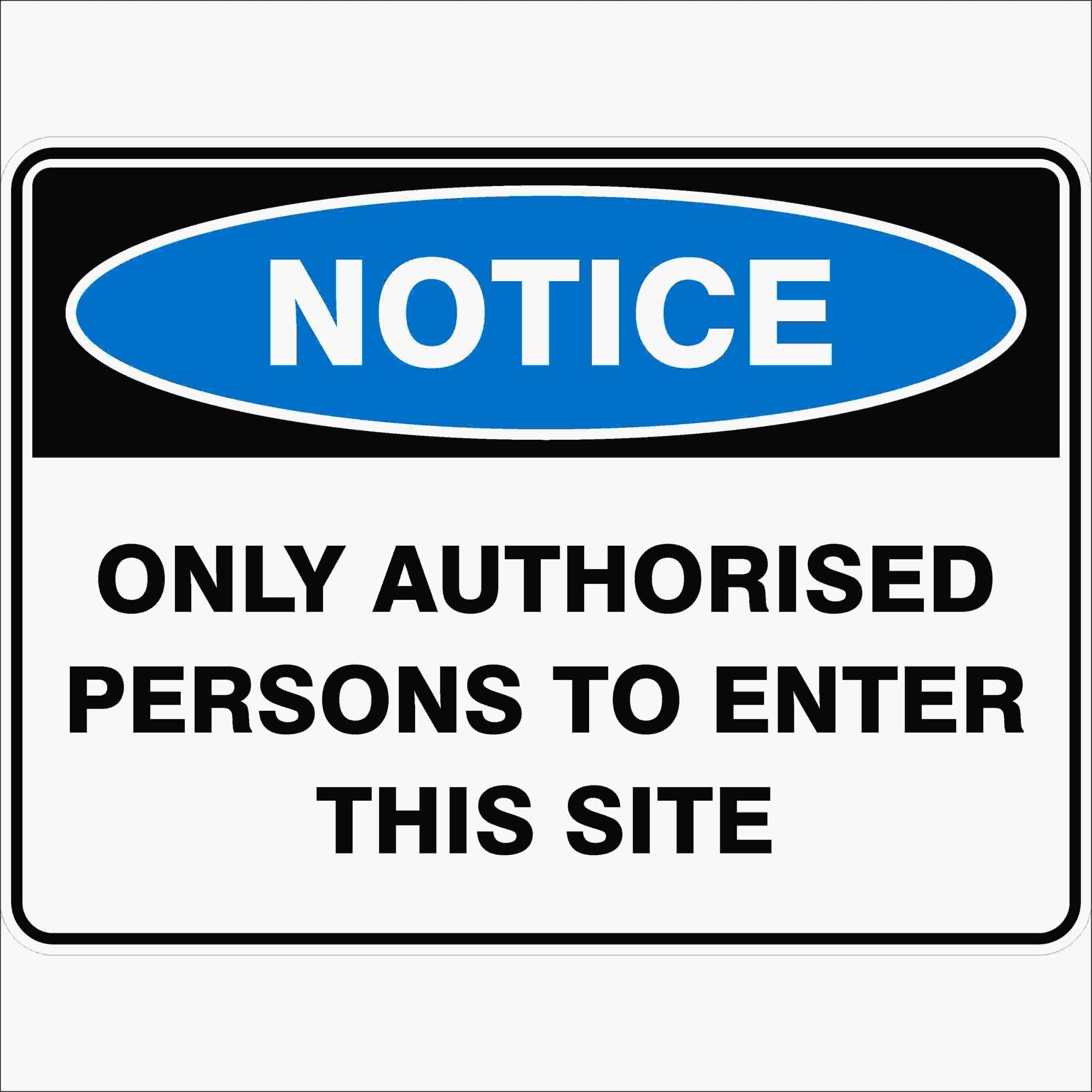 Only Authorised Persons To Enter This Site Notice Signs Metal Tin Sign 8 x 12 inch for Industrial & Commercial