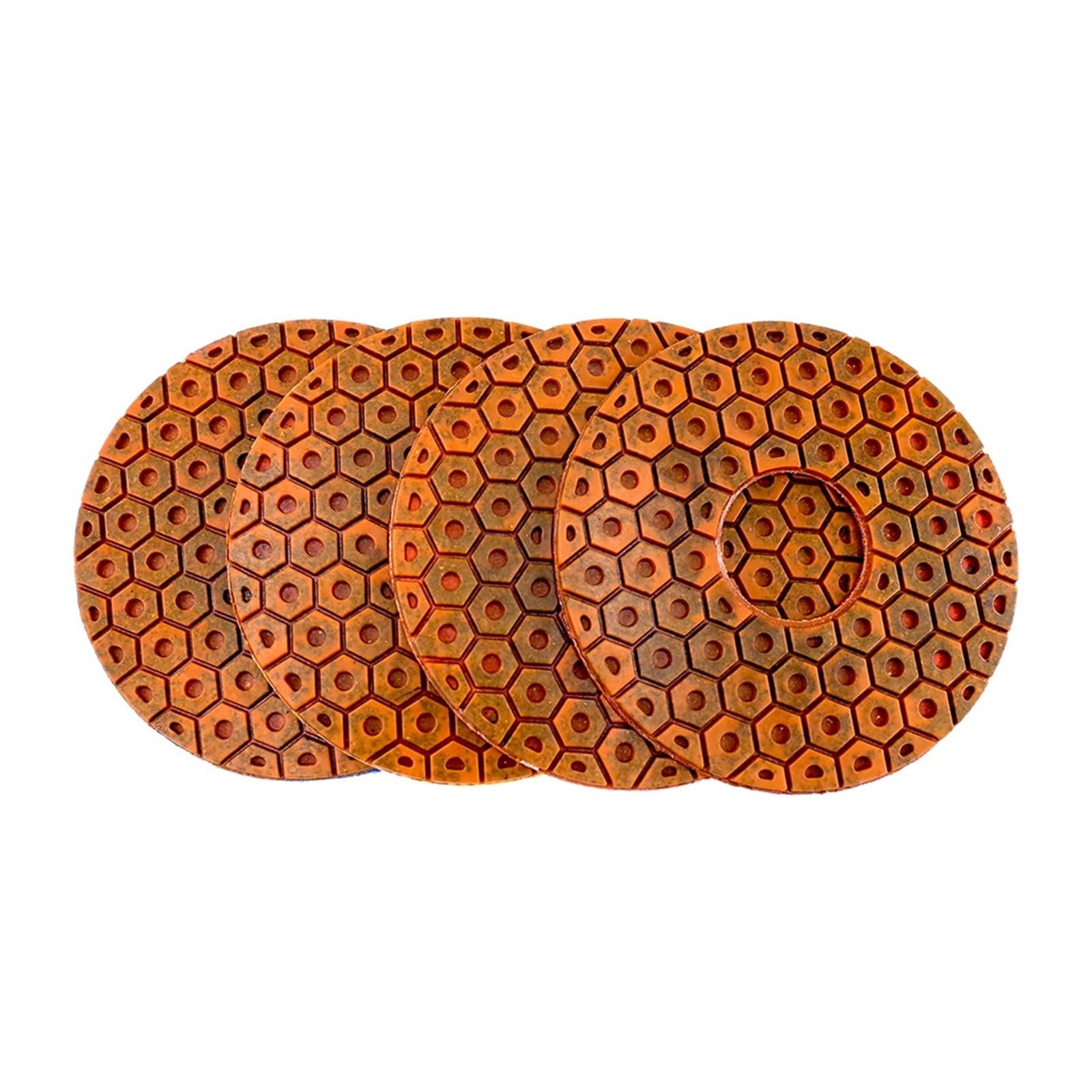 4 Uds. Almohadillas de pulido de diamante de unión de cobre de 6 pulgadas almohadilla for pulido de mármol húmedo for disco de molienda de suelo de hormigón de granito wanglan (Size : 50, Co