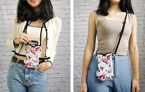 Miniatura 2 de Tainada Funda de neopreno para teléfono para hombres y mujeres, con correa cruzadacordón para el cuello para iPhone 16151413 Pro Max, Samsung S24,