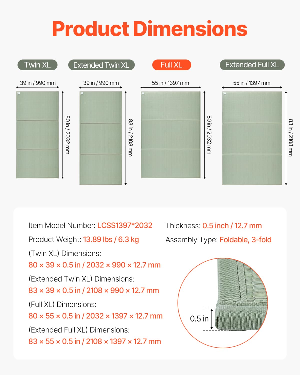 VEVOR Tatami en Jonc Naturel, Matelas Japonais Pliable de Taille Lit Queen, Tapis de Sol Japonais avec Support Antidérapant et Parfum Frais, Matelas Futon pour Dormir, Méditation, Yoga, Relaxation