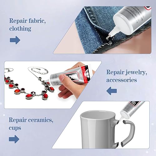 Miniatura 6 de B6000 - Pegamento para joyas, 1.69 fl oz, pegamento transparente de diamantes de imitación, pegamento para manualidades, pegamento súper adhesivo