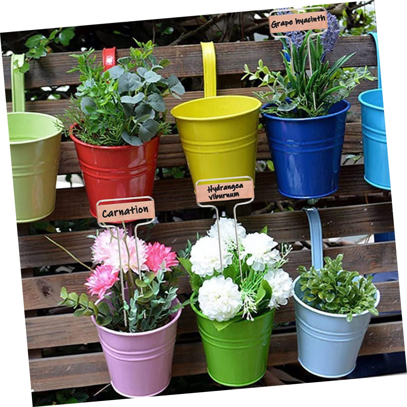 Étiquettes pour Plantes en Cuivre Extérieur Jardin 20 Pièces 60 Cm Fil Acier Marqueurs Solide Usage Pépinière Légume Fleurs Potager