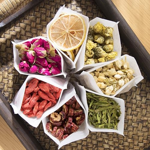 Miniatura 6 de Bolsas de té para té de hojas sueltas, 800 bolsas de té desechables, bolsa infusora de té de fibra de maíz natural, bolsa de té plegable vacía para