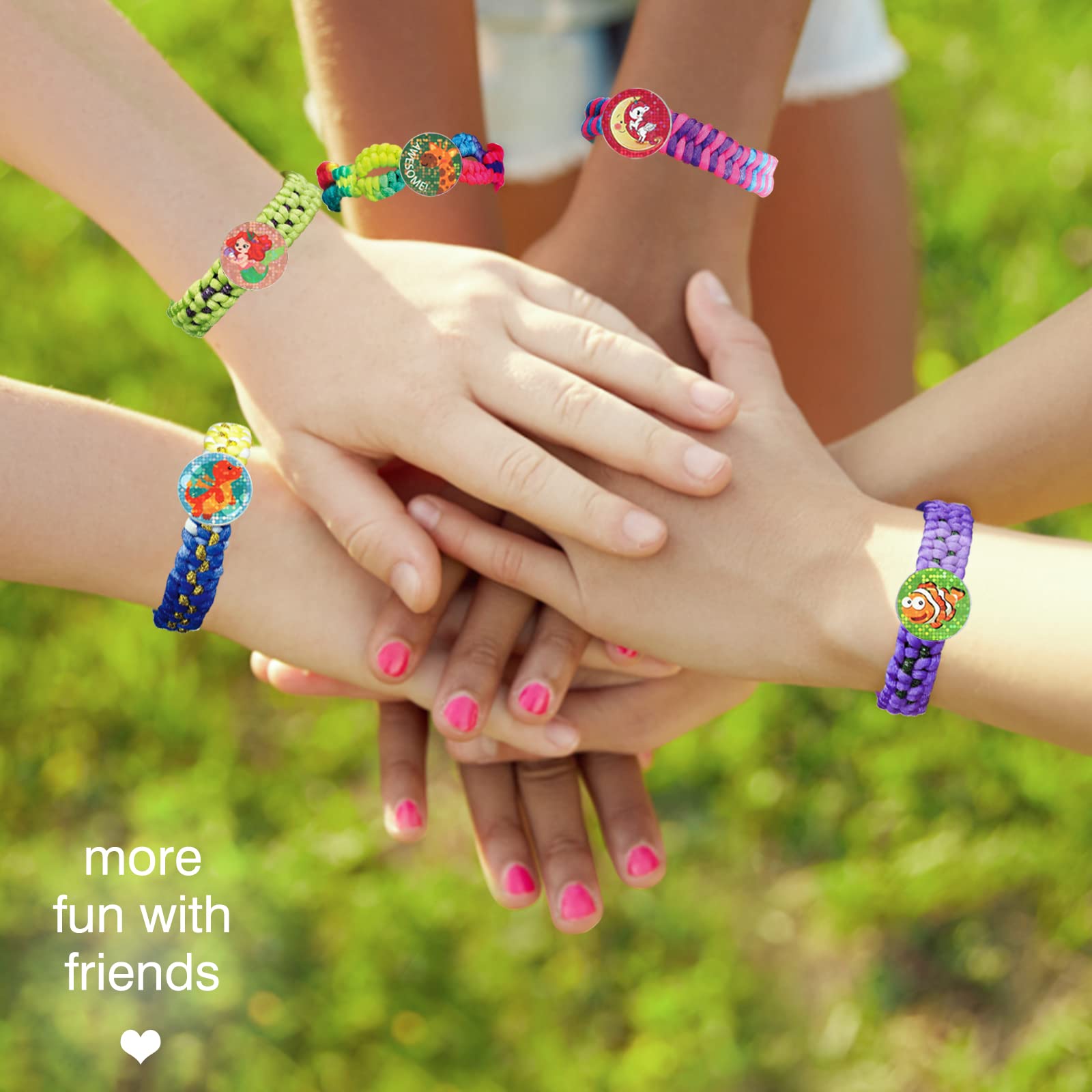 K per realizzare braccialetti dell'amicizia per ragazze, k artigianali fai da te, giocattoli, regali di compleanno, Natale, per fornure per feste e attivà di viaggio  36