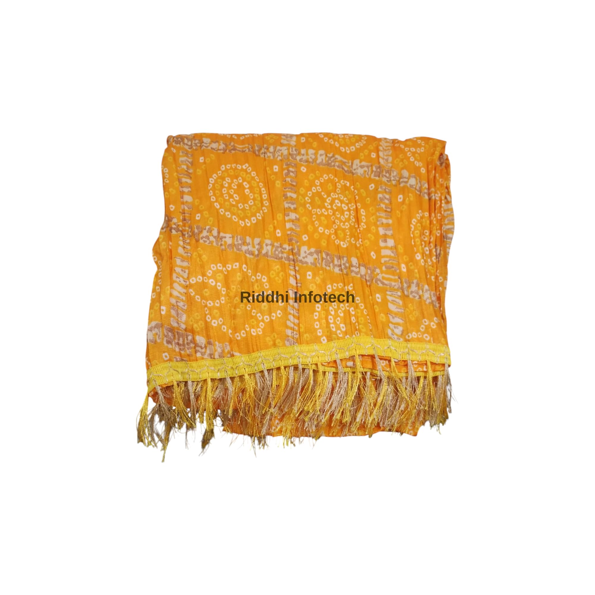 Riddhi Infotech Men’s Traditional Ethnic Dupatta | Bandhani Printed Art Silk Stole for Kurta | Wedding, Festival & Cultural Wear | Lightweight Decorative Scarf for Men | 2.25 Meter Length | Free Size-image-12