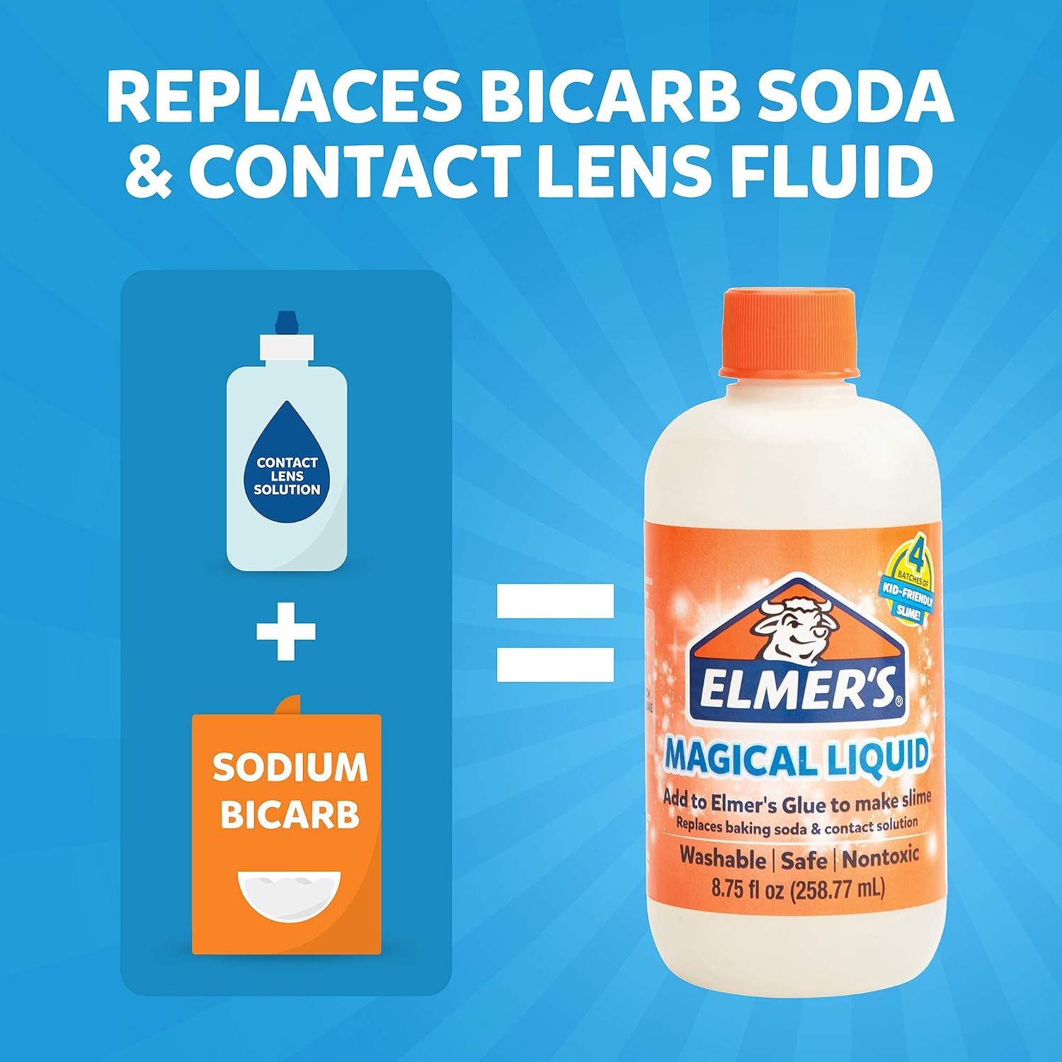 Elmer's Slime Activator | Magical Liquid Slime Activator Solution, (8.75 fl oz)