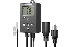 DEWENWILS Thermal Switch 120V Temperature Controller For Greenhouse Freezer Home Brewing Electronic Digital Outlet Thermostat