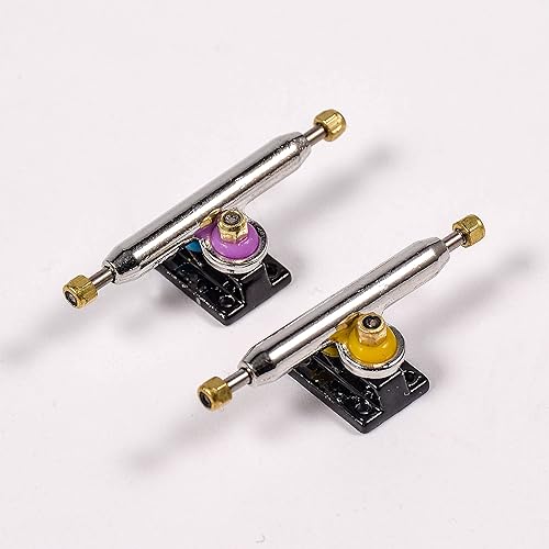 Miniatura 5 de RACOFSB Camiones de diapasón con bujes de uretano mejorados y copa de pivote, 1.339 in 1.260 in de ancho, pivote normal (negro, 1.260 in)