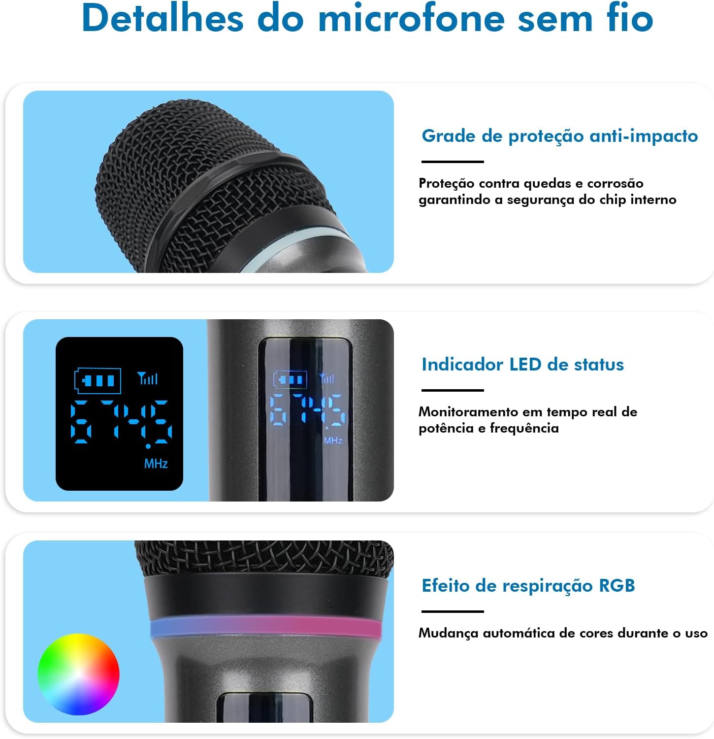 Review do Microfone Sem Fio Duplo RGB: O Segredo para Festas Inesquecíveis! 7 71+1HMg8kQL. AC SL1500