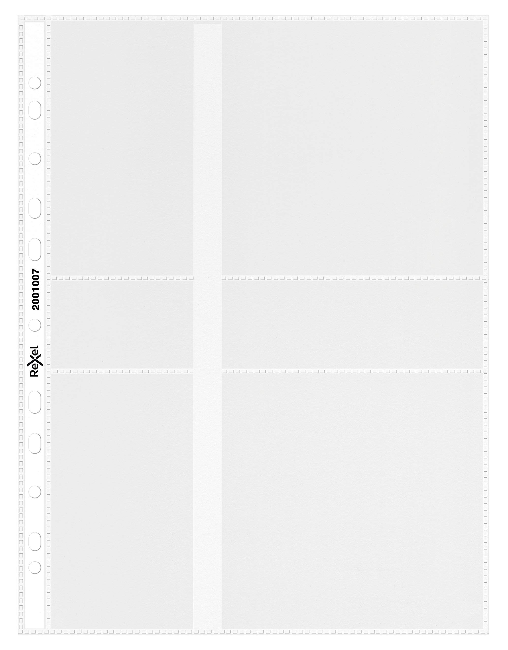 RexelNyrex CD Pocket Multi-punched with Label Sections for 2 CDs A4 Clear Ref 2001007 [Pack of 5]