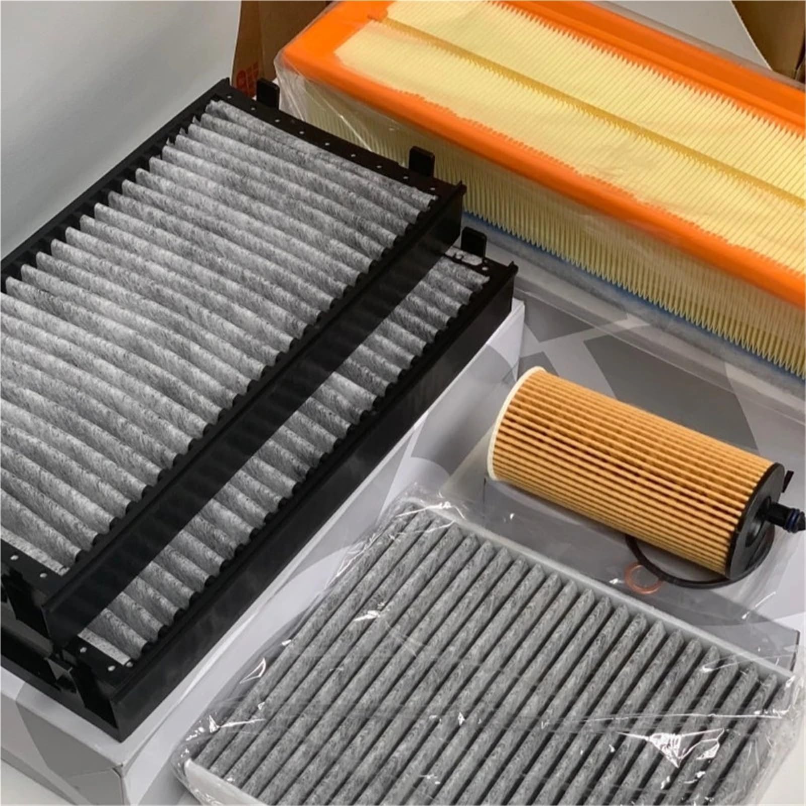 Filtr kabinowy Zestaw 4 Filtrów Pasujących Do Silnika Diesla X5 SDrive25d (F15) 2.0TDI B47D20B, Klimatyzacja Kabinowa, Filtr Oleju, Części Zamienne 2013-