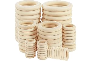 BigOtters Natural Wooden Rings: A Versatile Crafting Haven