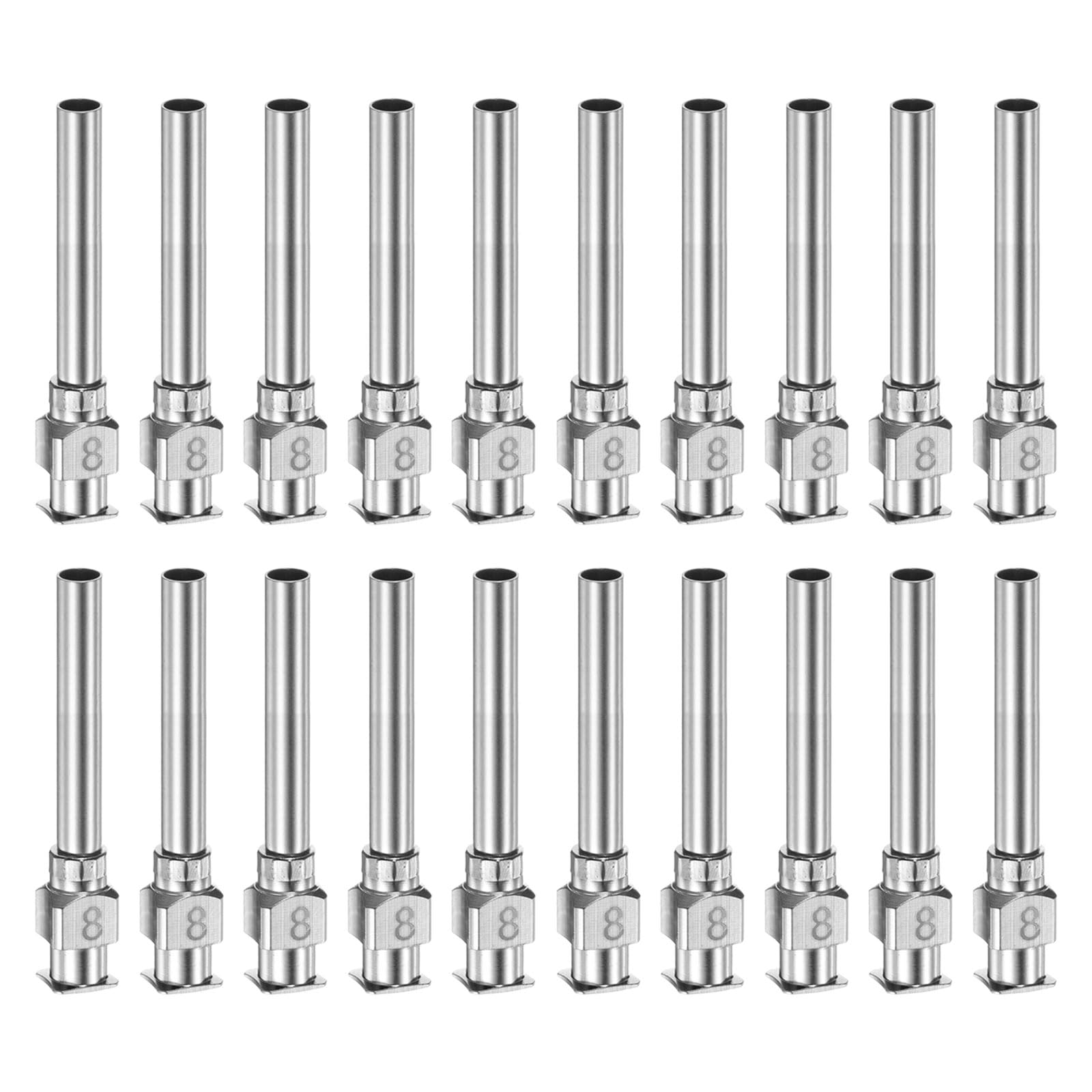HARFINGTON 20pcs 18Gauge Stainless Steel Dispensing Needles, 1" All Metal Glue Needle Tube Blunt Tips Luer Lock for Thick Liquids, Ink, Glue, Lab Use — Amazon image 25