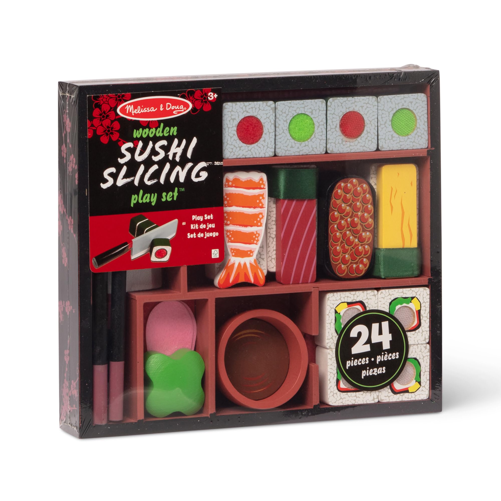 Melissa & Doug - Boîte De Sushis 24 Pièces - Jeu Imitation Enfant