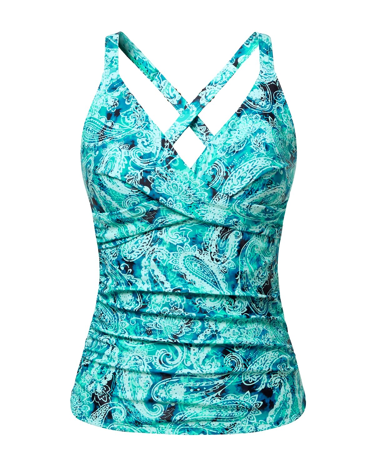 Women Underwire Twist Tankini Top