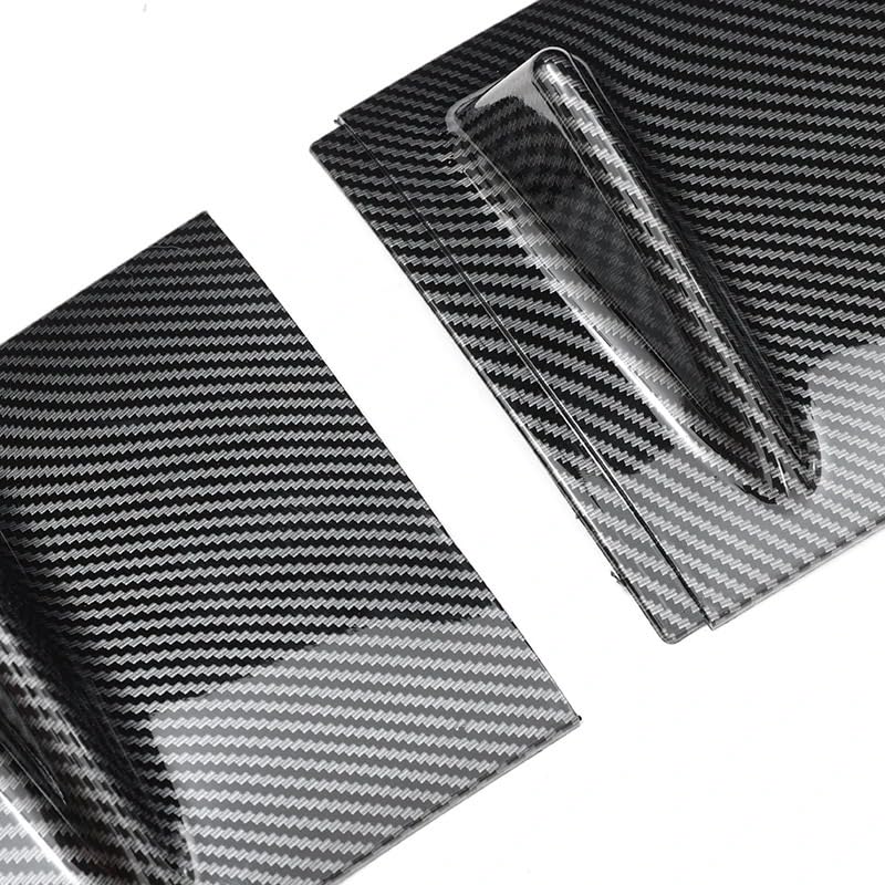 Protector parachoques trasero de coche contra roces con alerón universal de carbono 4