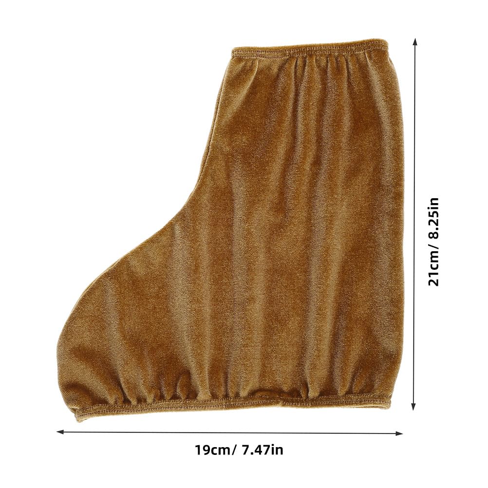 LUOZZY Ice Skate Guards Ice Skates Shoes Covers for Kids Youth Adult Hockey Skates Skating Cover Ice Skates Accessories, Light Brown