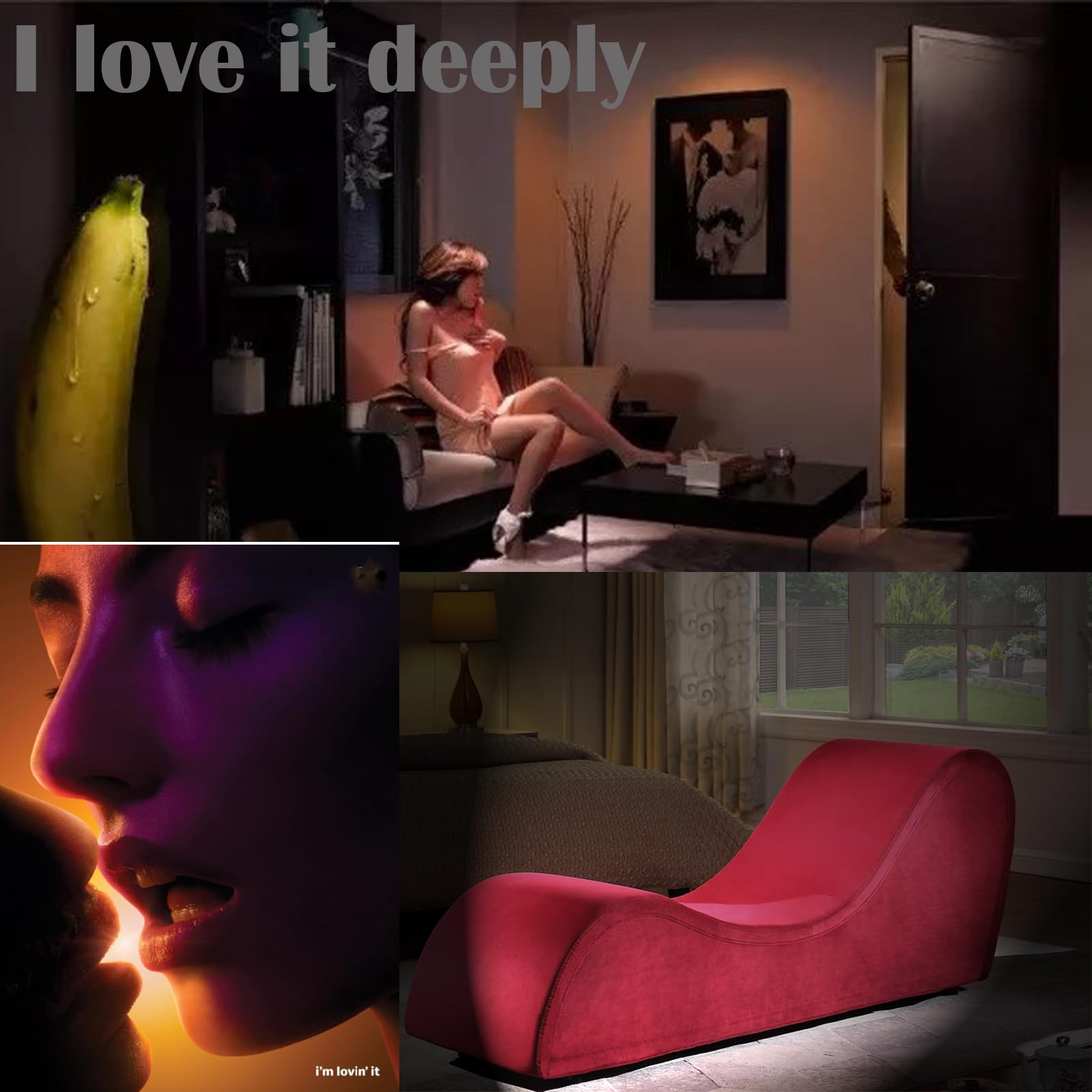 JUBILOOM Yoga Chaise Lounge Chair - Ergonomic Design for Adults, Padded Sponge with Washable, Yoga Chair with Non-Slip Bottom for Bedroom, Living Room, Indoor & Outdoor Yoga Furniture, Dark Grey: JUBILOOM Yoga Sofa - Premium Yoge Sofa for Adults with Enhanced Intimacy and Comfort, Padded Sponge with Washable, Yoga Lounge Bench with Non-Slip Bottom for Bedroom, Living Room, Indoor, Red