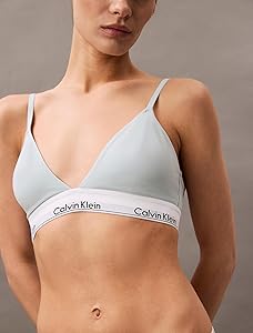 Calvin Klein Women's Modern Cotton Lightly Lined Triangle Wireless Bralette