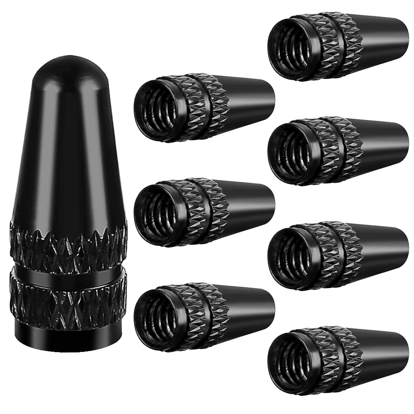 50 Tappi Valvola Presta Colorati Per Bici - Set Multicolore In Alluminio Anodizzato - Foto 7