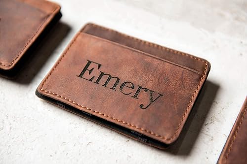 Miniatura 6 de Personalized Distressed Leather Flip Wallet by Left Coast Original