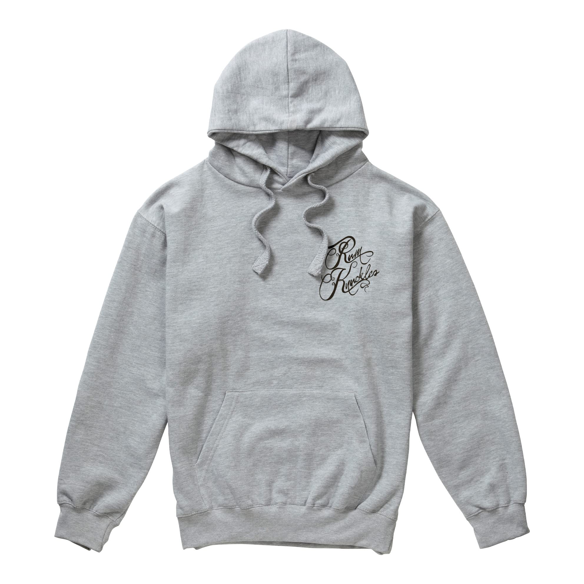 Rum Knuckles Men's Box Clever Back Hooded Sweatshirt