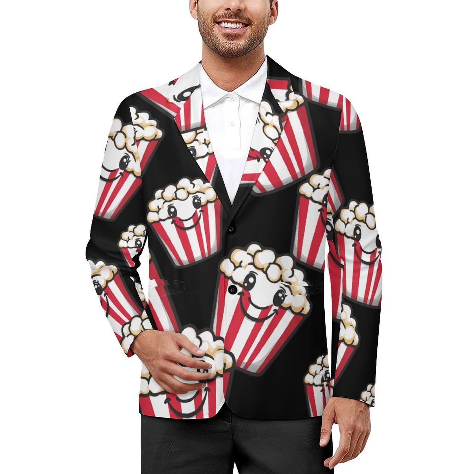 Lindos blazers casuales para hombre, con dos botones, elegante, para negocios
