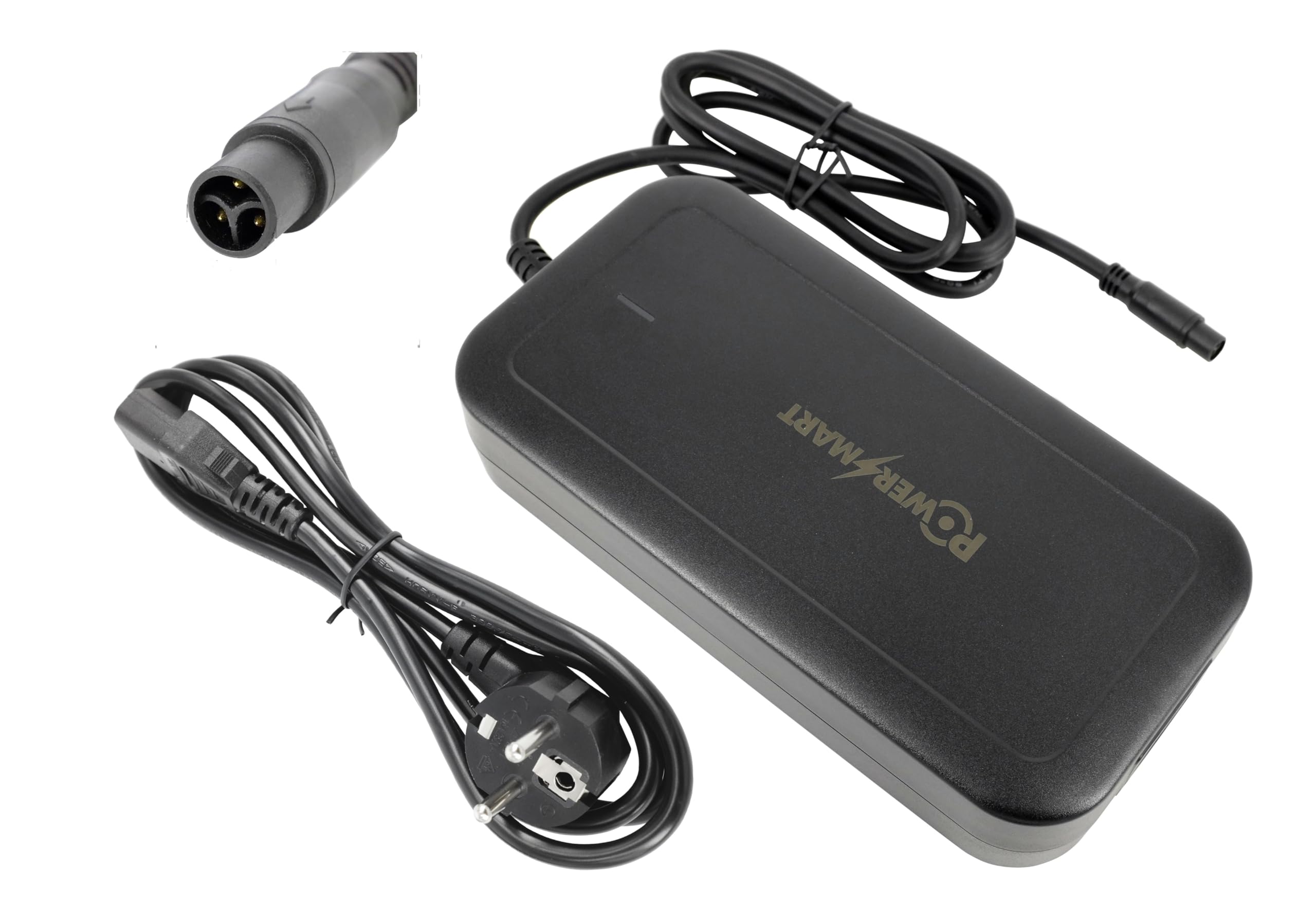 PowerSmart 54,6V 4,5A Netzteil 3-PIN cm Smart Ladegerät für 48V Lithium-Akkus, Ersatz für Super73