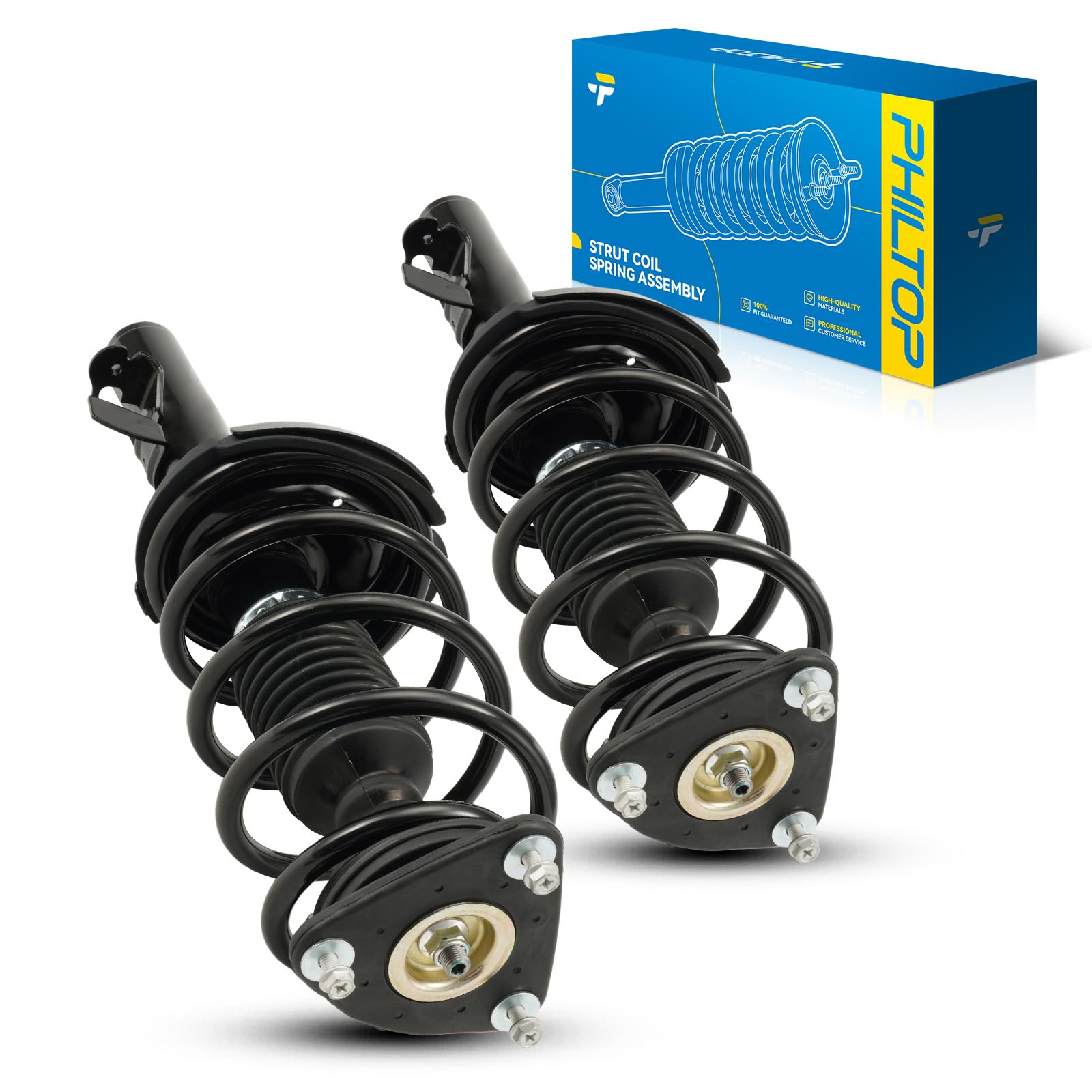 PHILTOP 2Pcs Front Quick Strut Assembly for 2012-2013 Focus 2.0L