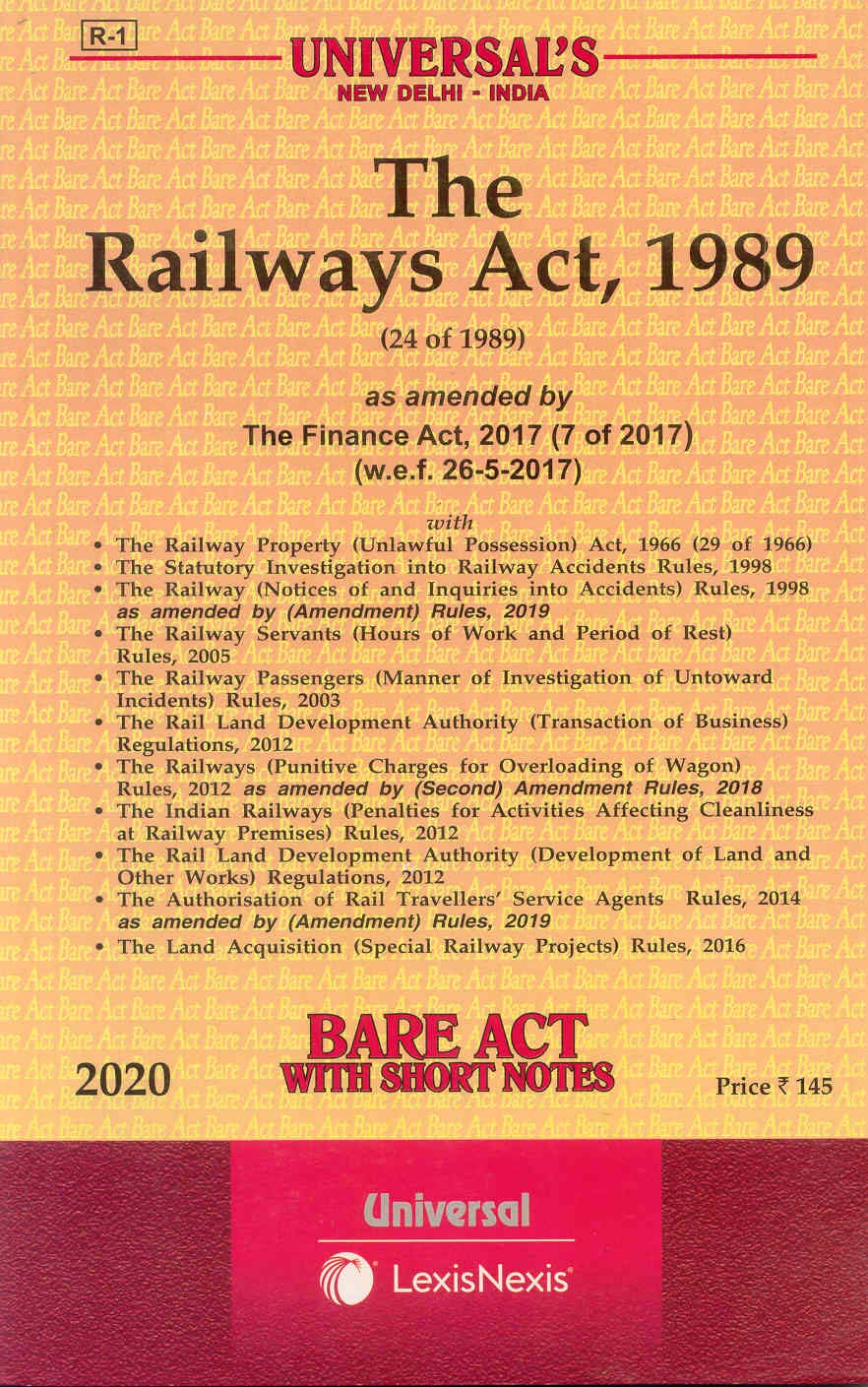 Buy The Railways Act, 1989 Bare Act with Short Notes Book Online at