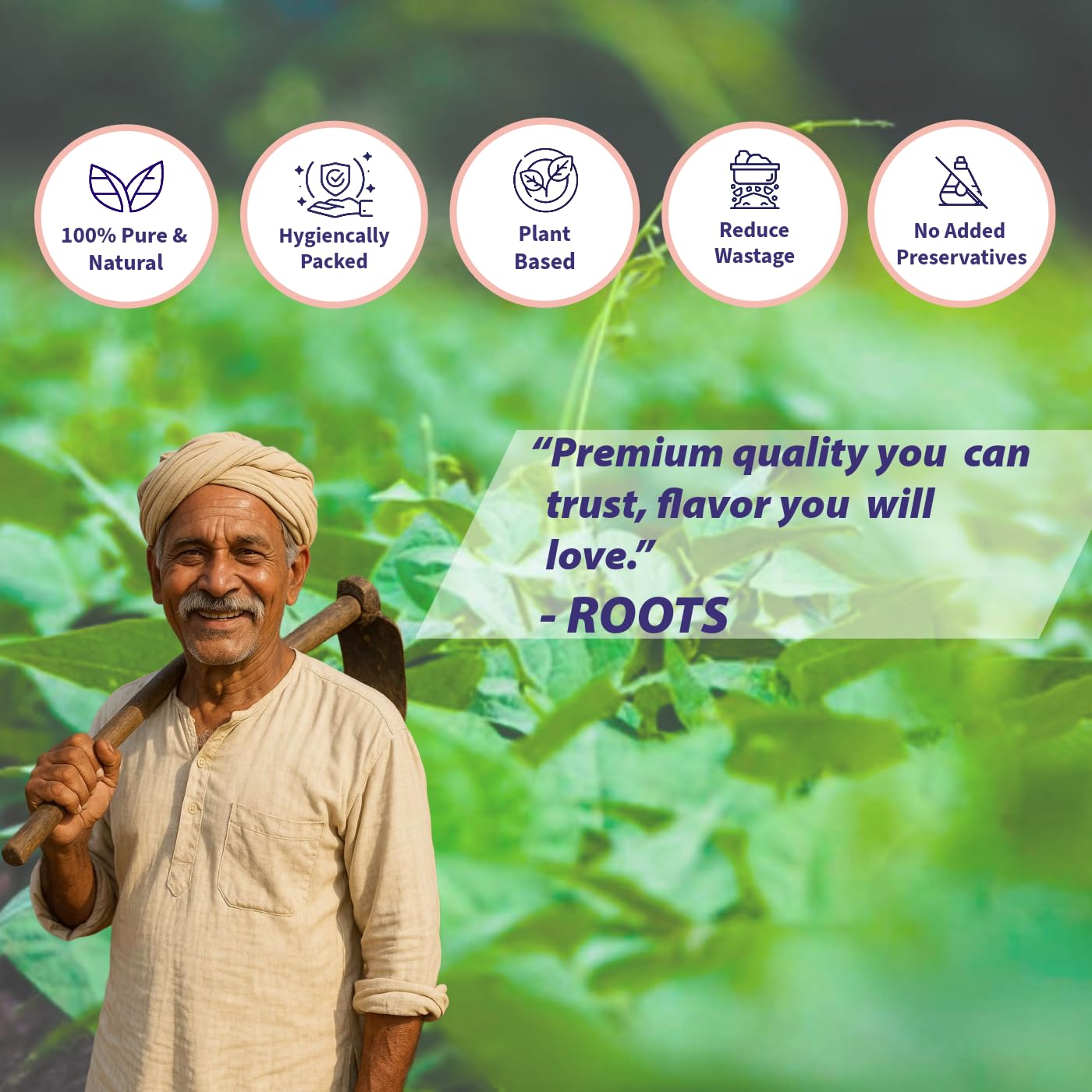 Roots Vaal Butter Beans 500 Gram | Premium Surti Vaal | Protein & Fiber Rich Pulses | Hygienically Packed | Vacuum Packed | Preservative Free | Fresh & Natural Indian Lentils | Wholesome Plant-Based Protein - Image 4 thumbnail
