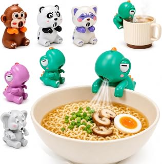 Cooling Clip-On Mini Fan for Cup & Bowl, Cute Elephant Food Cooling Fan, 3 Speed Rechargeable Coffee Chiller, Portable Hanging Mug Fan for Soup, Iced Drinks, Baby Food, Desk Lunch, Dorm, Office (#C)