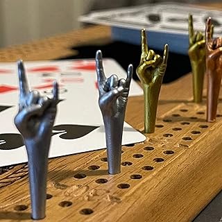 Aethra 9 Pack Crib pegs, Middle Finger Crib pegs Unique 3 Colors Fun Finger Gesture Crib pegs, Crib Unique Resin Crib pegs Set for Crib Play (Love You)