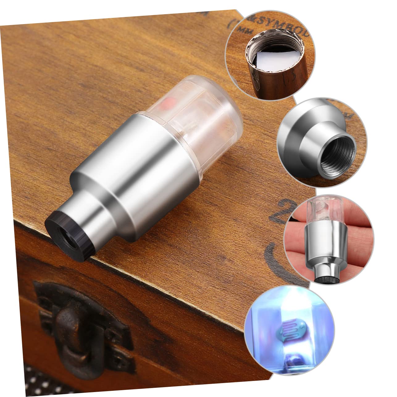 TOYANDONA Lumière De Soupape Brillant Éclair Lumières des Pneus Lumière De Roue Vélo Lumière Voyant De Vélo De Route Lampe À Rayons De Roue Acier Inoxydable