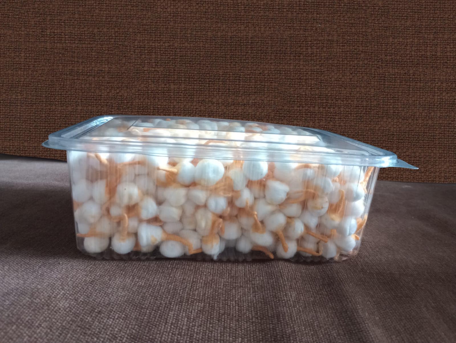 Round Cotton Wicks - Kesari (1000pc) 150gm Diya Batti, Phool Batti, Rui Batti, Flower batti, Phul vaat