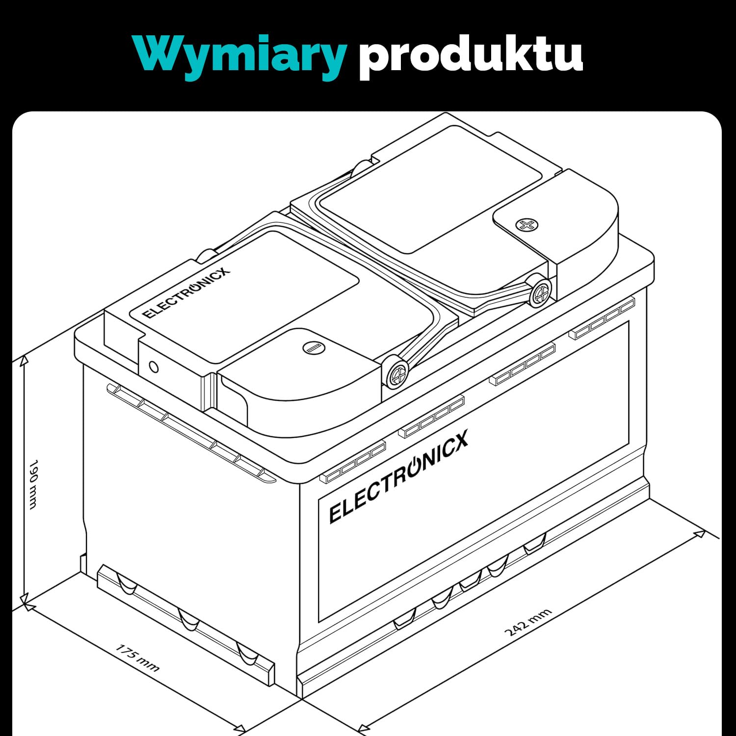 Bateria AGM 80Ah 12V – Akumulator Głęboko-Cykliczny Bezobsługowy do Kampera, Przyczepy, Łodzi, Movera, Systemów Solarnych i Zastosowań Off-Grid