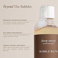 Vista 5 de Deep Steep Baño de burbujas, lima de coco, 17 onzas (paquete de 2) – Remojo calmante con manteca de karité, aceite de argán, aloe vera y aceite