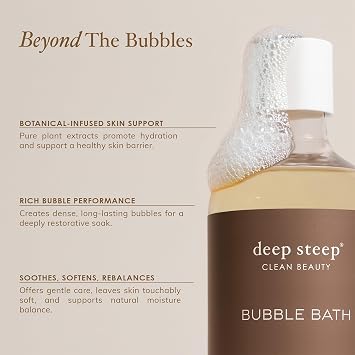 Deep Steep Bubble Bath, Lilac Blossom, 17oz, Hypoallergenic