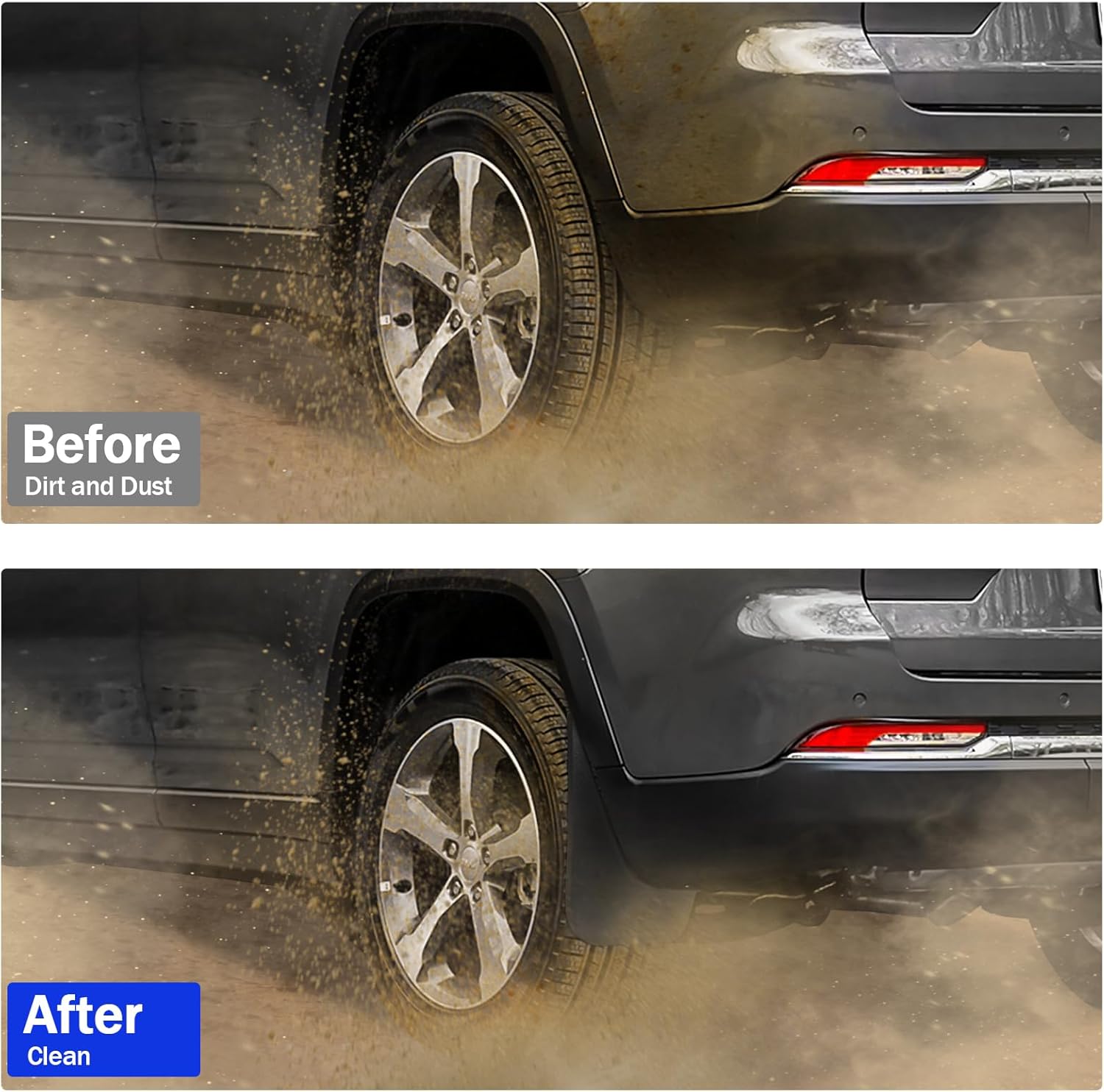 Peleus Upgraded Mud Flaps Mud Guards for Jeep Grand Cherokee L 2025 2024 2023 2022 Aerodynamic Mud Flaps Splash Guards Fenders for Jeep Grand Cherokee L Accessories 2024 Set of 4 Mudguards Mudflaps