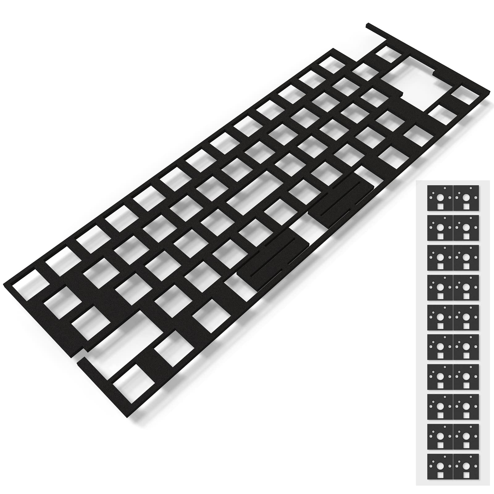 Buy RUNJRX Felt Keyboard PCB Foam 60 Layout,Poron Switch Pads 120Pcs and Sound Dampeners for