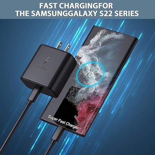 Miniatura 6 de Samsung - Cargador súper rápido tipo C, 45 W USB C de carga súper rápida para Samsung Galaxy S23 UltraS23S23+S22S22 UltraS22+Note 20S20S21, Galaxy