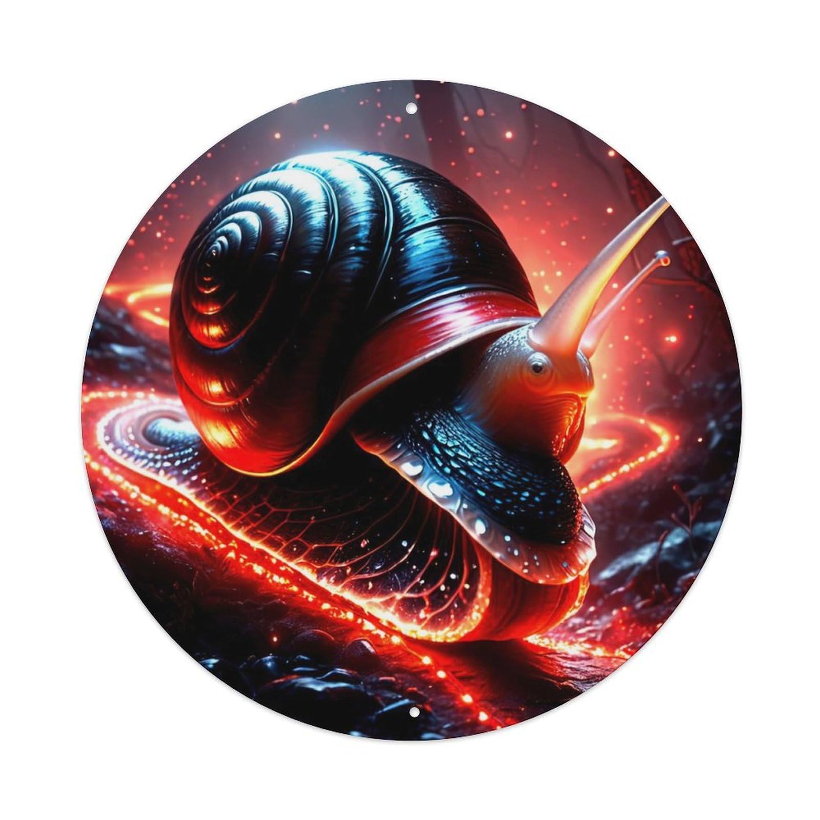 Animal Snail in The Forest Metal Tin Sign
