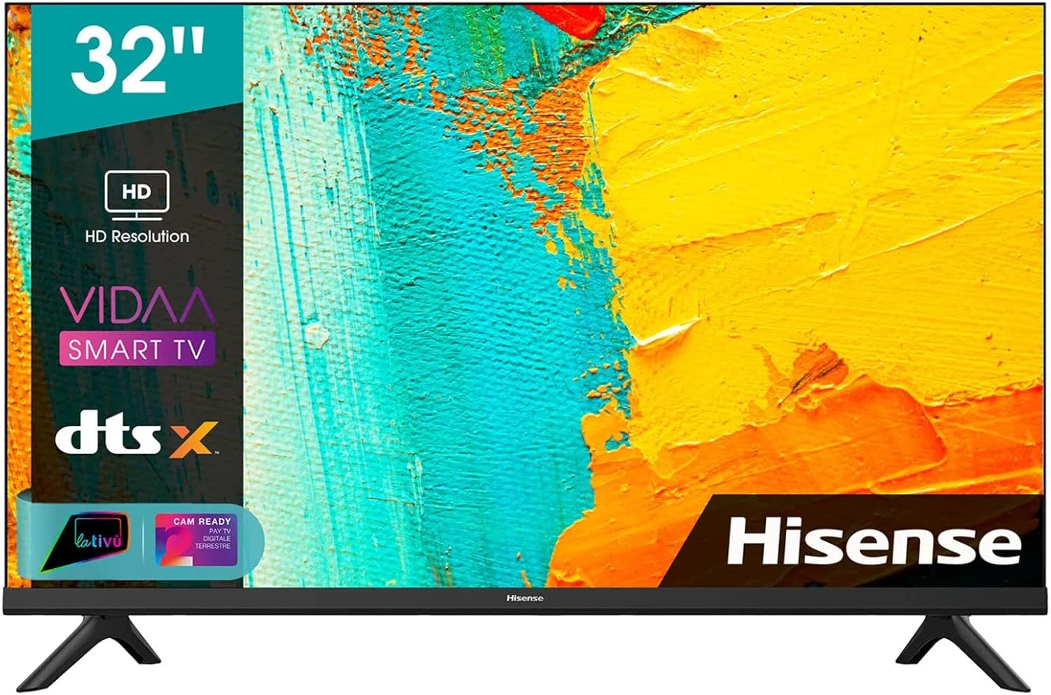 Hisense 32A4DG - Smart TV 32 Pollici HD Ready LED DVB-T2 Hisense 32A4DG - Smart TV 32 Pollici HD Ready LED DVB-T2