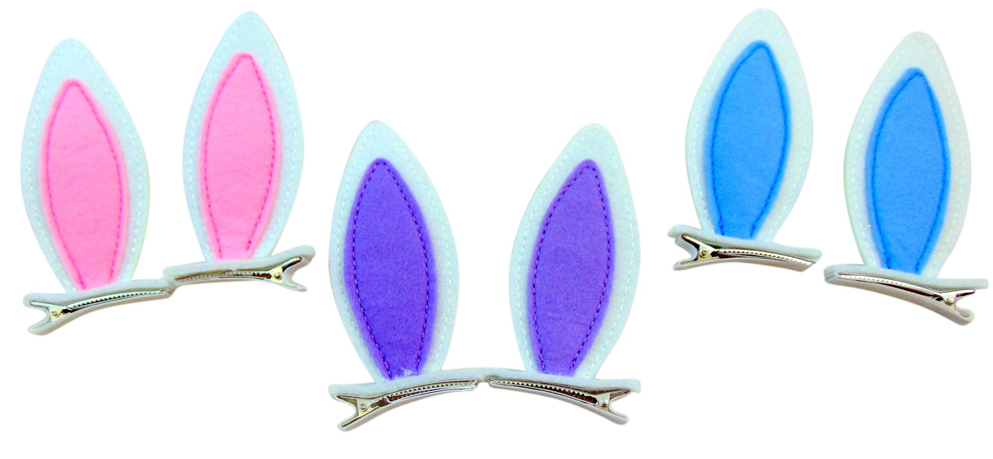 Felt Easter Bunny Ears Barrettes