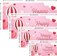 Vista 30 de Cartel de fondo personalizado para el día de San Valentín, decoración de San Valentín, letrero de vinilo con texto en inglés "Be My Valentine
