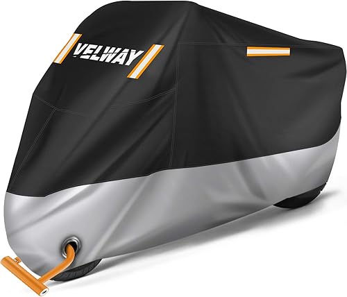 Velway バイクカバー 丈夫なオックス生地 防水