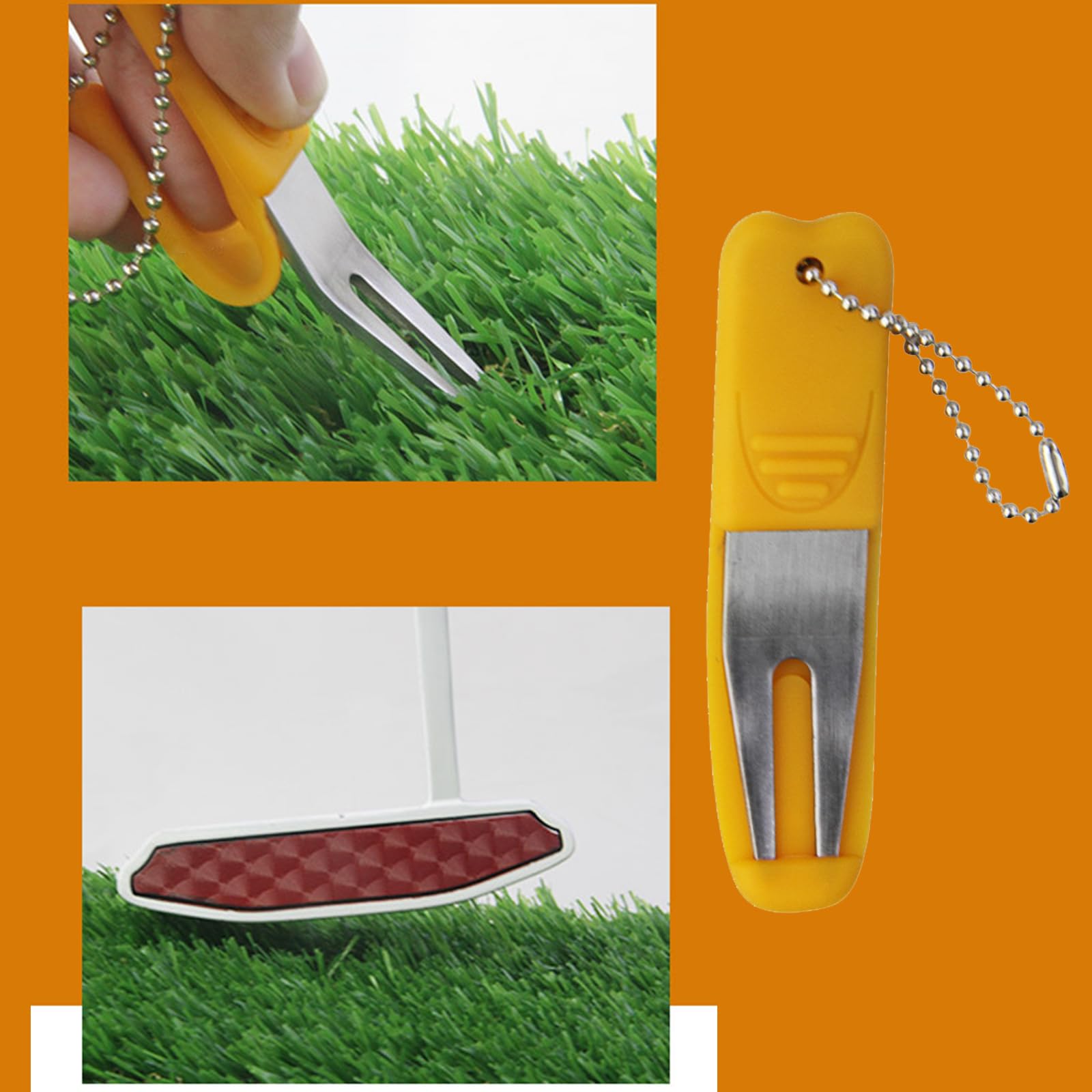 Golf Divot in metallo curvo
